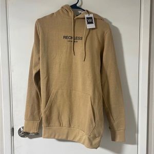Small tan hoodie reckless